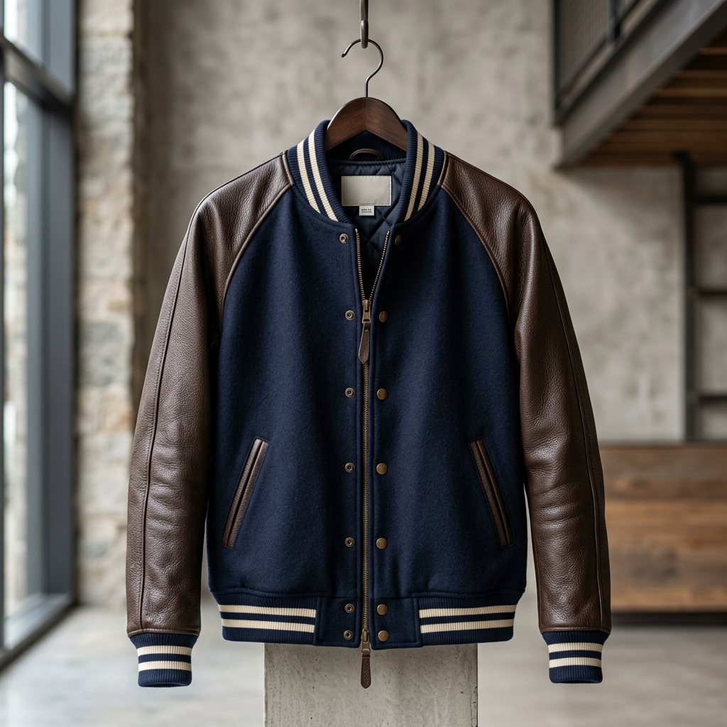 Custom Leather Varsity Jacket